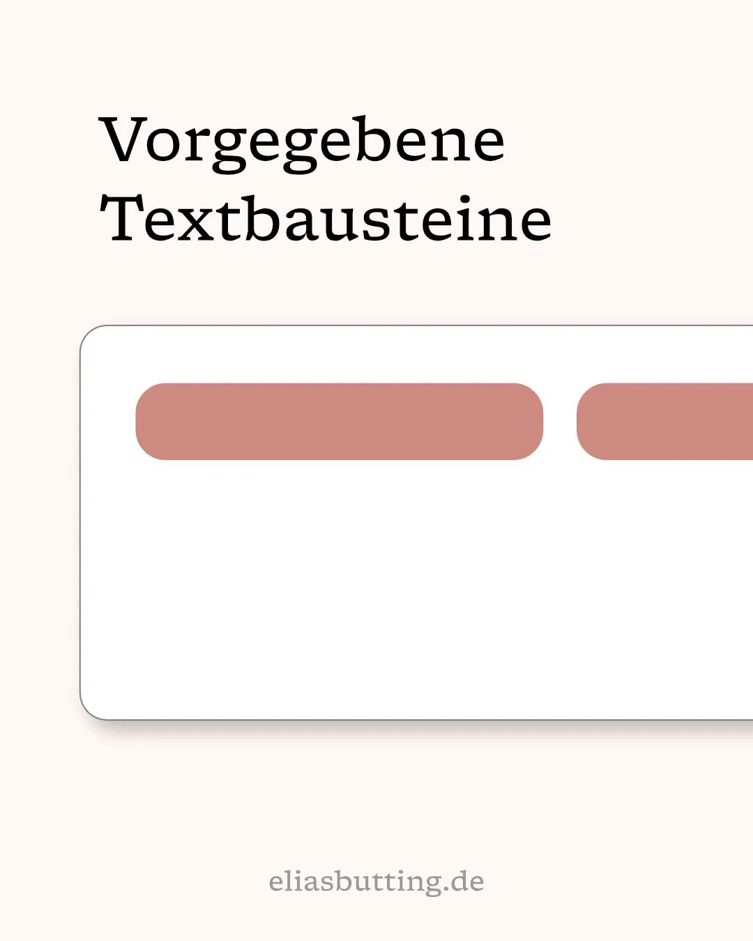 KI-Oberfläche mit vorgegebenen Textbausteinen als Einstiegshilfe